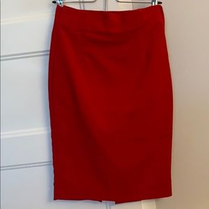 Zara red skirt